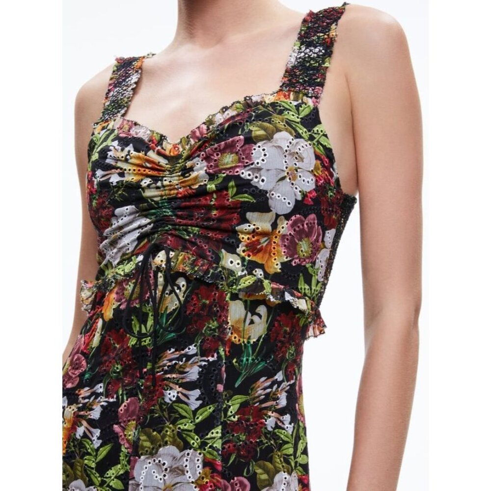 Alice + Olivia Rue Godet Maxi Dress 4 NWT $695 - Picture 5 of 11